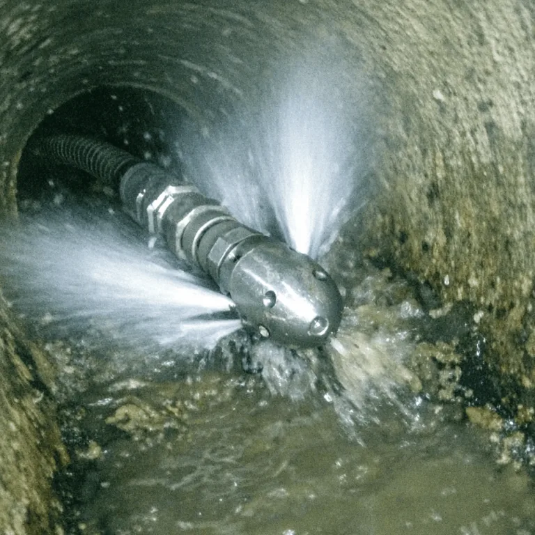 Hochdruckdüse und Schlauch für Kanaltechnik